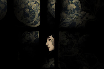 幽霊の女　ジェネレーティブ AI 