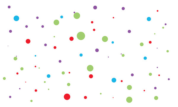 colored polka dot pattern vector, dot vector, dot background