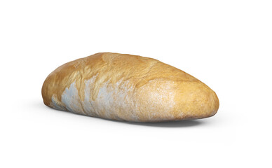 Loaf Bread 3D Rendering
