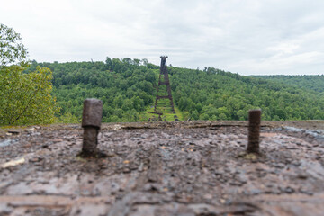 Kinzua bridge, state park, summer rain weather, background image, travel destination
