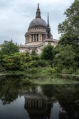 St. Paul's cathedral in London. England.Tourist attraction.Landmarks