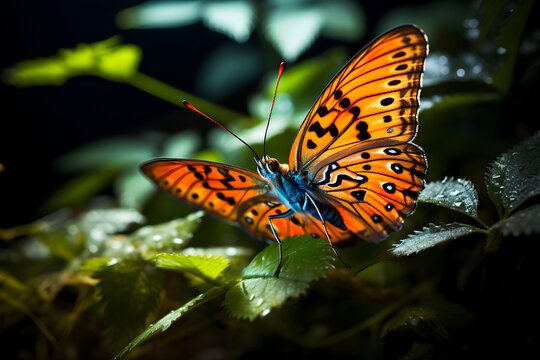 Beautiful butterfly close up photos
