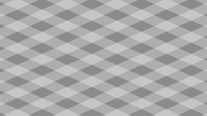 Grey and white checkered tablecloth