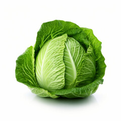 Fototapeta premium Beautiful and juicy cabbage on white studio background