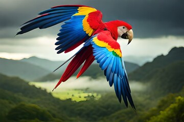 blue and yellow macaw