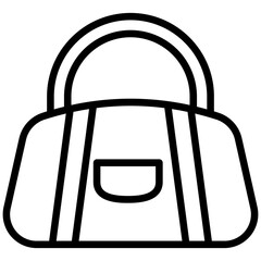 Gym Bag icon often used in design, websites, or applications, banner, flyer to convey specific concepts related to gym and fitness.