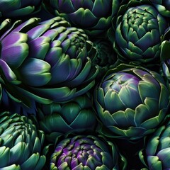 Fototapeta premium Artichokes as seamless tiles