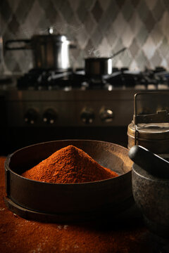 Spice blend in a modern kitchen 