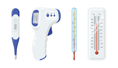 A thermometer is a tool that functions to measure temperature or temperature