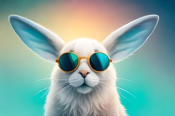 bunny with sunglasses