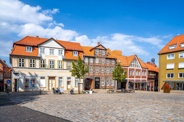 Marktplatz, Helmstedt, Niedersachsen, Deutschland 