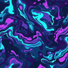 Fluid waves abstract seamless pattern