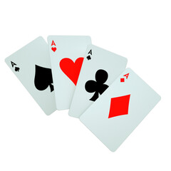 3d render object casino cards roulette