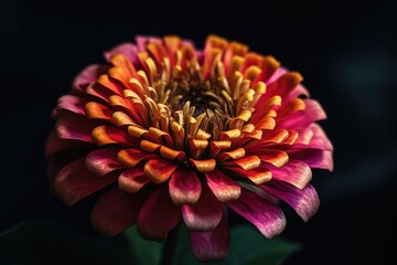 "Zinnias: Bursting with Color and Garden Delight." Digital produkt. Generativ ai.