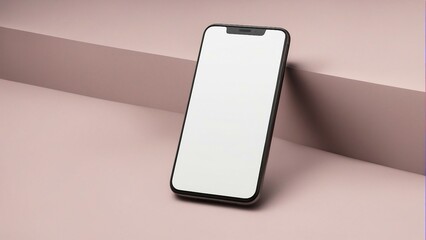 blank screen fold phone mockup