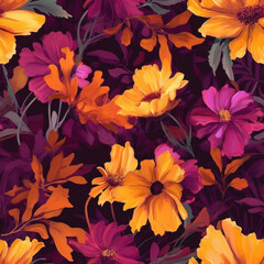 Beautiful floral seamless pattern