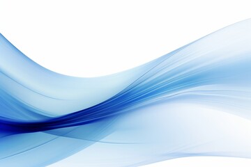 serene elegance: a blue abstract wave of light, Generative AI