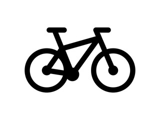 Vector bicycle icon. High quality black icon.