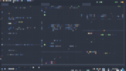 Programming console with dark background. Coding vector Illustration