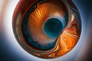 eye of the world  generated by AI technology 
