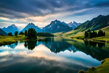 lake in the mountains