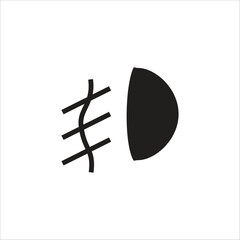 foqlight vector icon line template