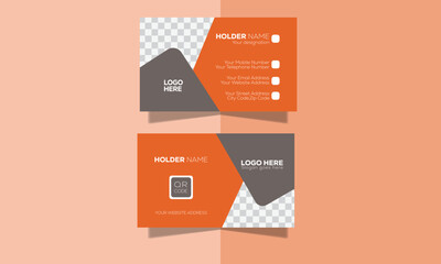 Simple Professional Business card design for personal and company identity.