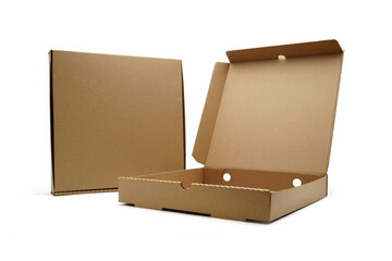 cardboard box on white