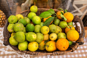 pears in a basket