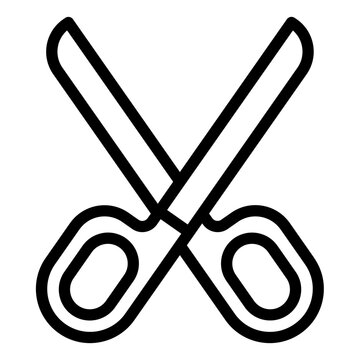 recommend clip art: Scissors outline icon