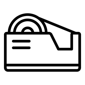recommend clip art: Tape outline icon