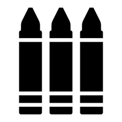 Crayon solif glyph icon