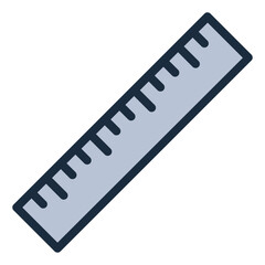 Ruler filled line icon