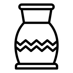 Pottery Vase outline icon