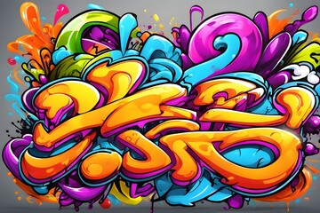 Graffiti Wallpaper, Graffiti Background, Graffiti Pattern, Street art background, graffiti art, graffiti Design, Graffiti Paint, AI Generative