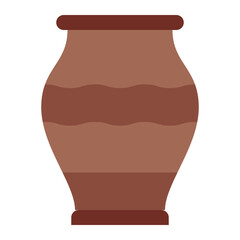 Vase flat icon