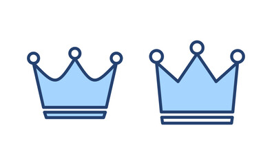 Crown icon vector. crown sign and symbol