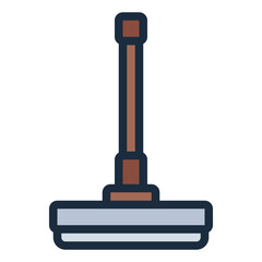 Mop filled line icon