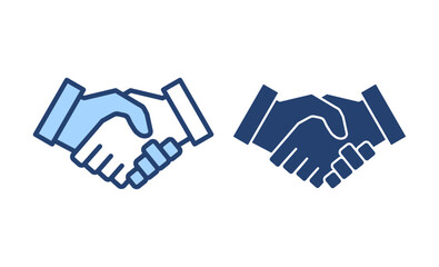 Fototapeta premium Handshake icon vector. business handshake sign and symbol. contact agreement