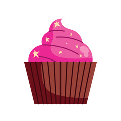 pink cupcake illustration