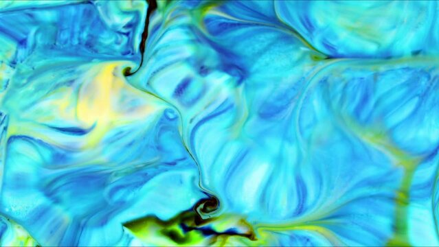 Very Nice Ink Abstract Psychedelic Paint Liquid Motion Background Texture 4k Video.