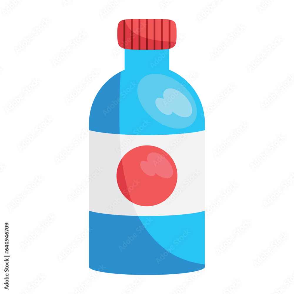 Poster meedicine bottle illustration