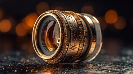Fototapeta na wymiar The Art of Capturing: Lens on Glass – A Macro Photography Showcase of Isolated Objects, Zoomed Closeups, and the Intricate World of Liquids, generative AI