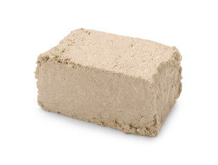 One piece of tasty halva isolated on white