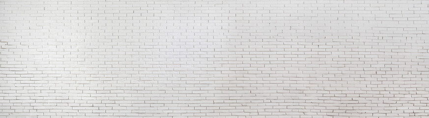 Fototapeta premium White brick wall as background, banner design