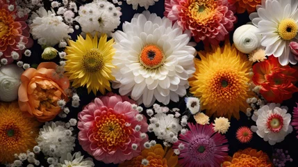 Fototapeten Beautiful Flowers Abstract Background  © LadyAI
