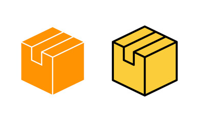 Box icon set for web and mobile app. box sign and symbol, parcel, package