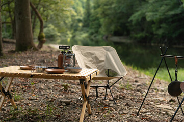 清流とキャンプ