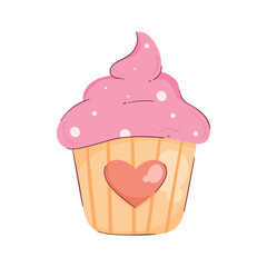 pink cupcake design