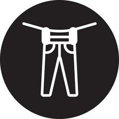 pants glyph icon